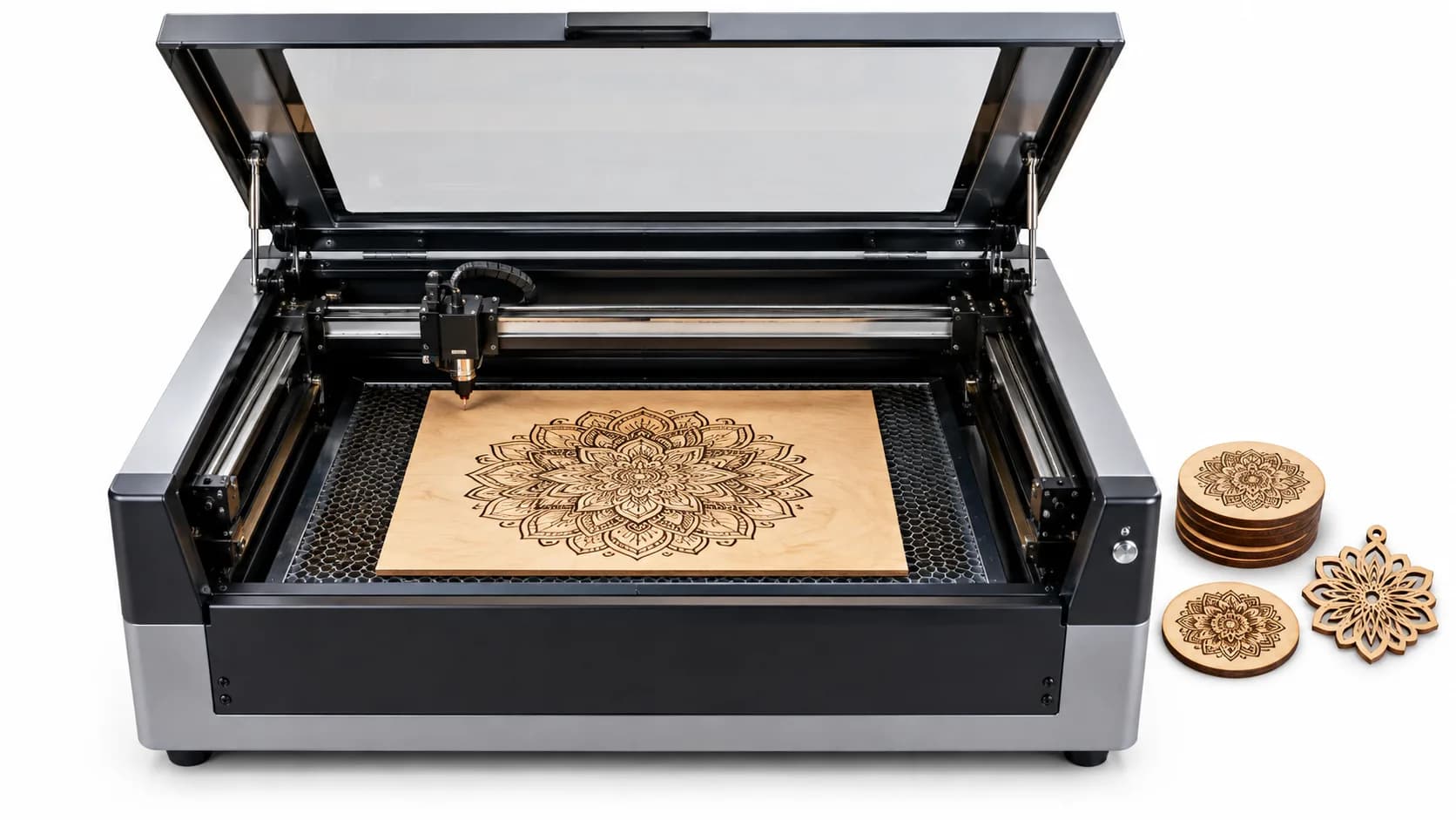 Black and White SVG for Laser Cutting and Engraving